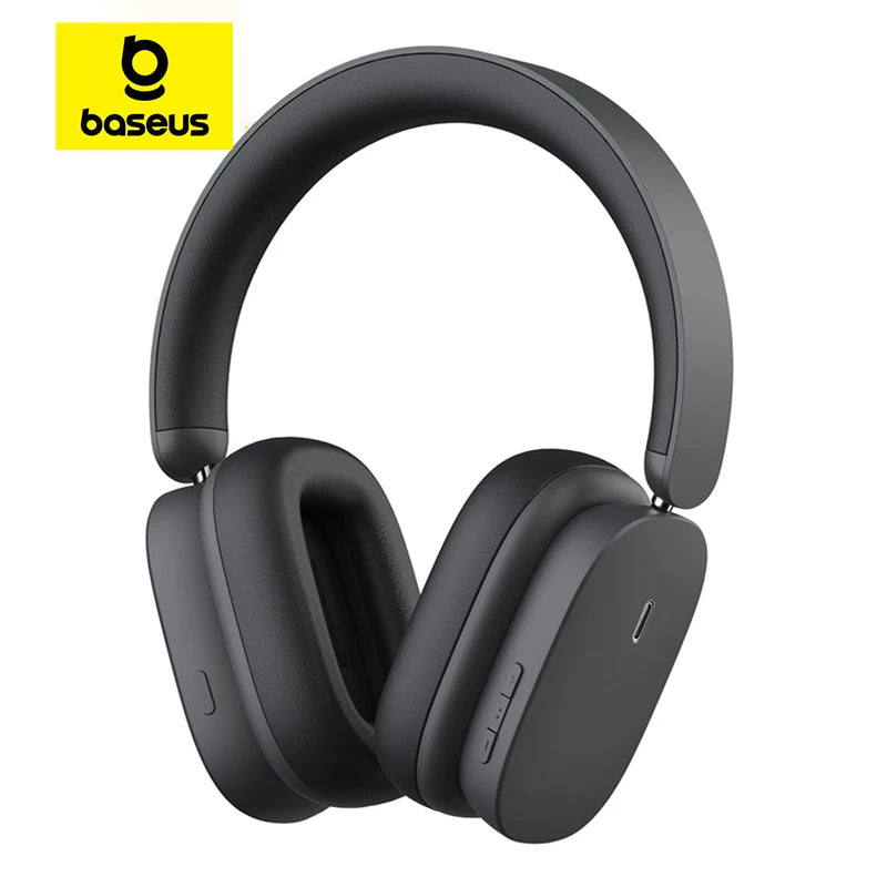 Baseus H1 ANC Bluetooth 5.2 Headsets Wireless Headphones, 40db Active Noise Cancellation, 70h Battery Life, 40mm Driver Unit