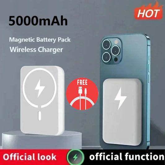 Portable Macsafe Powerbank Magnetic Wireless Power Bank For iphone 15 14 13 12 Pro Max