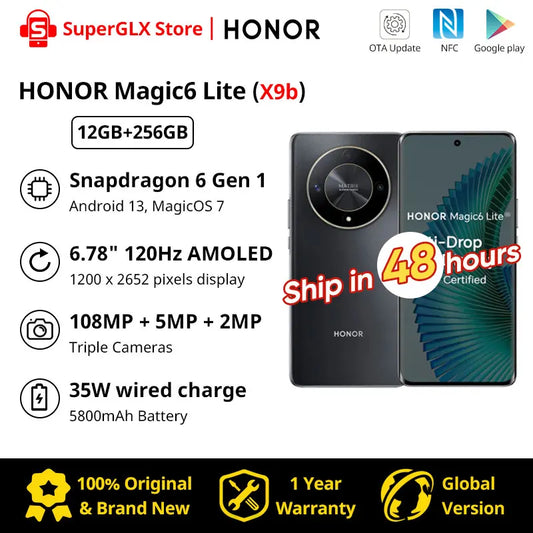 Global Version HONOR X9b 5G Magic6 Lite X50