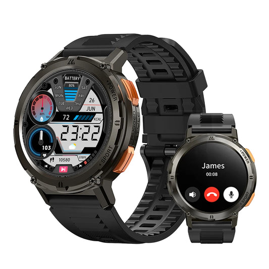 Original KOSPET TANK T2 Smartwatches For Men Smart Watch Digital Fitness Electronic 5ATM Waterproof Fitness Sport Mens Watches