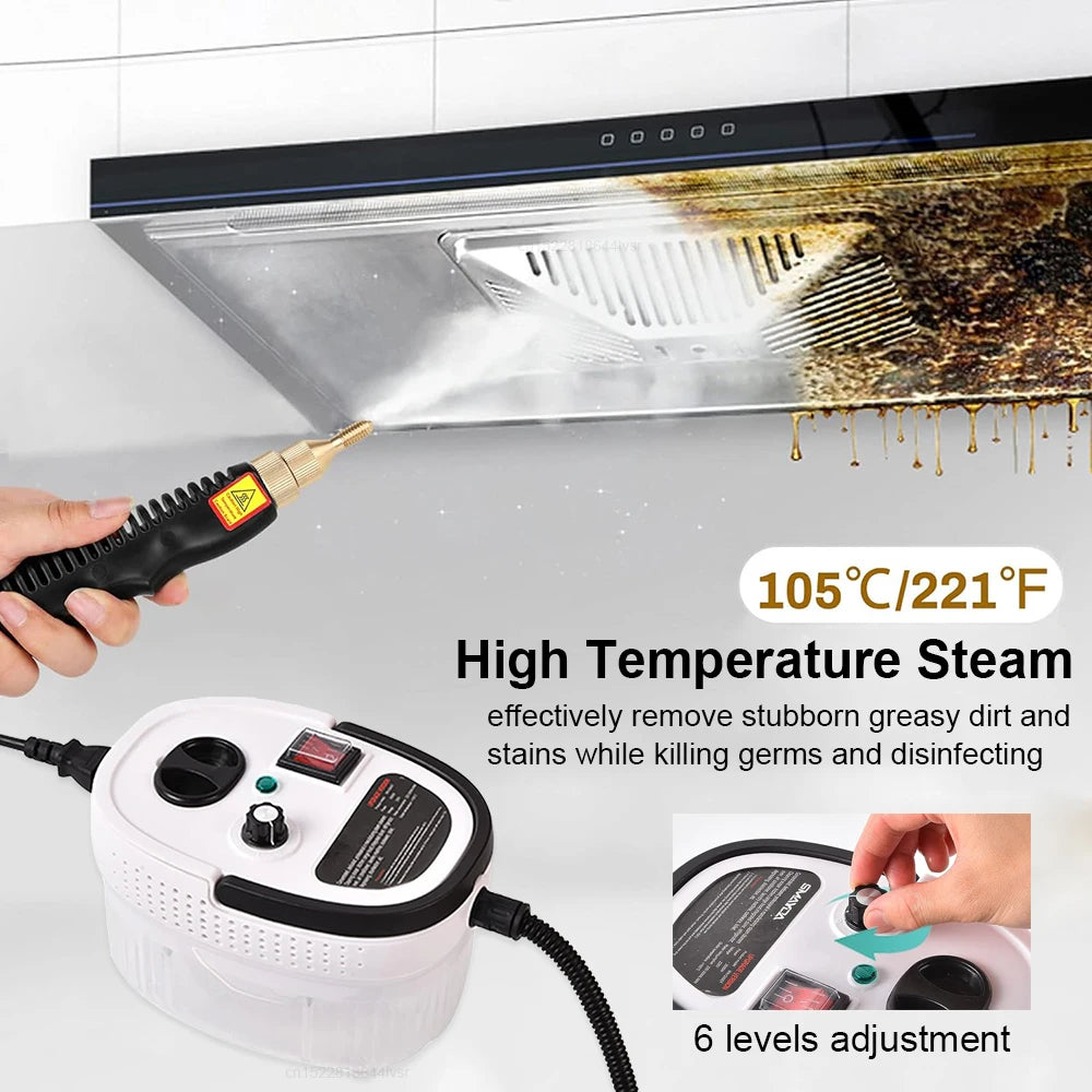 Steam Cleaner 2500W High Pressure Steam Cleaner Handheld High Temperature Steam Cleaner For Home