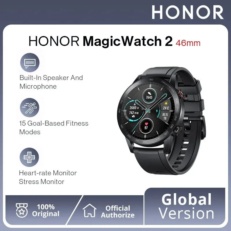 Honor Magic Watch 2 46mm Intelligent Sports Bluetooth Call Music Heart NFC Heart Rate Blood Oxygen Sleep Monitoring