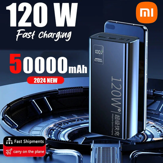 Xiaomi Hot 120W High Capacity Power Bank 50000mAh Fast Charging Powerbank