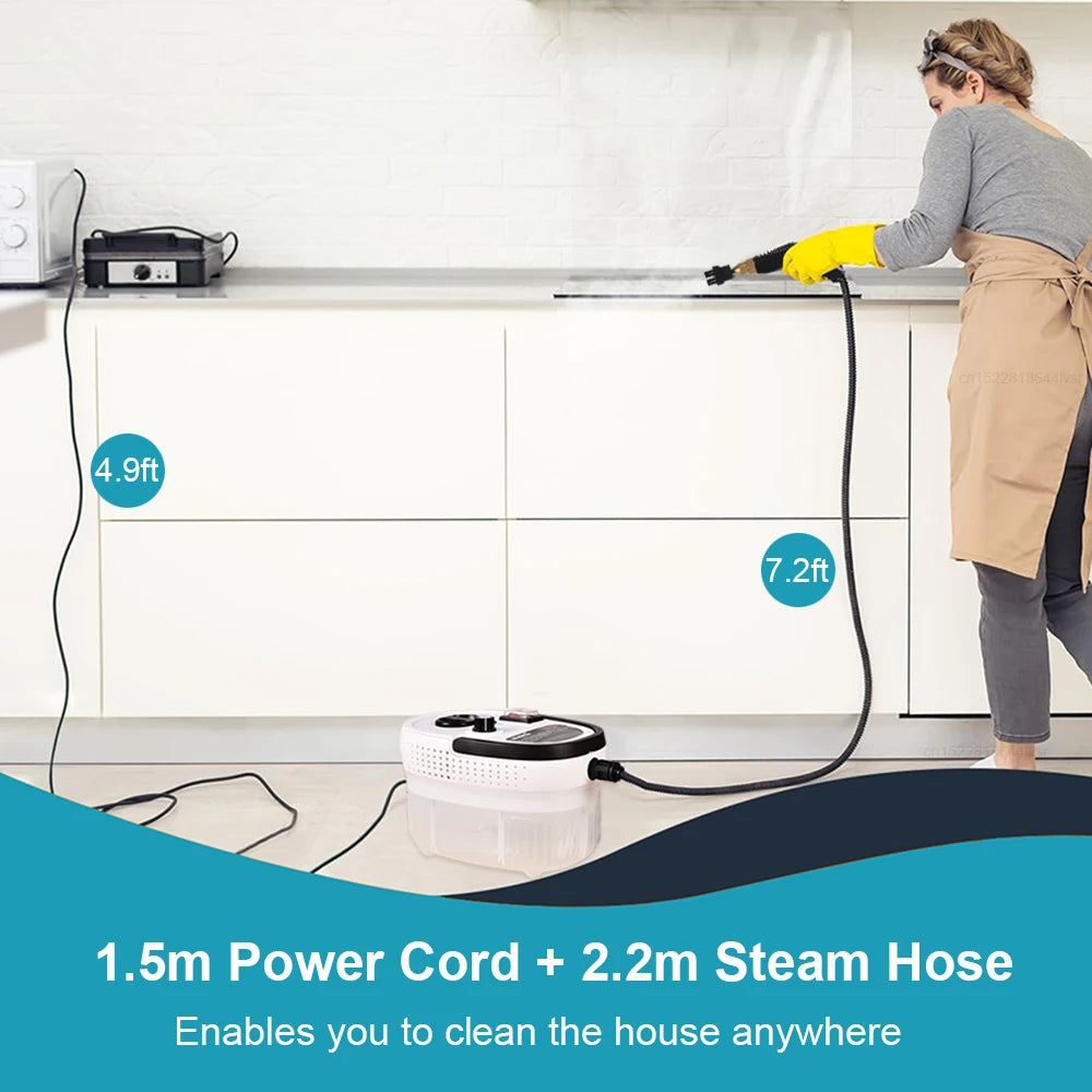 Steam Cleaner 2500W High Pressure Steam Cleaner Handheld High Temperature Steam Cleaner For Home